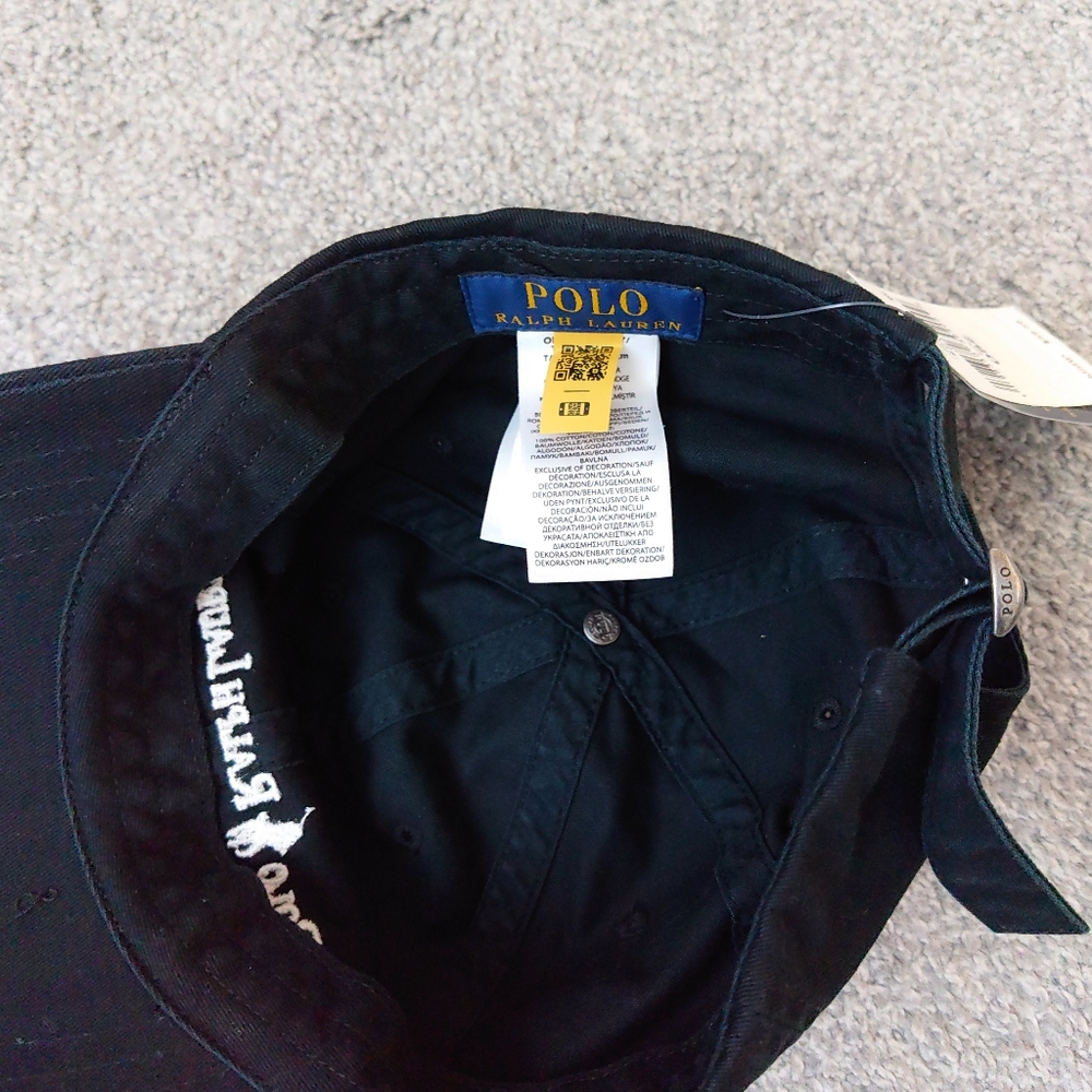 Polo Ralph Lauren Cotton Twill Ball Cap Black - Picture 12 of 13